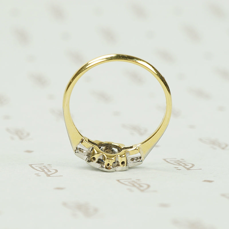 Sapphire and Diamond Vintage Ring