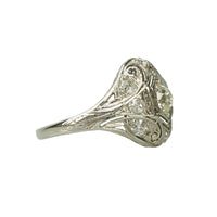 Edwardian Platinum and Old Euro Diamond Ring