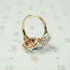 Elegant Belle Époque Diamond and Sapphire Ring