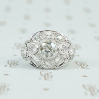 platinum edwardian diamond ring