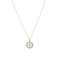 Edwardian Platinum Filigree Diamond Pendant
