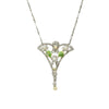 Edwardian Platinum and Diamond Foliate Necklace