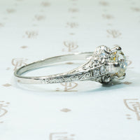 Lovely Platinum Edwardian OEC Diamond Engagement Ring