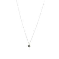 Rose Cut Diamond and Sapphire Pendant