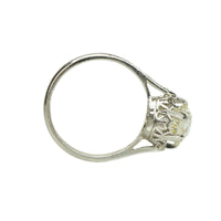 Platinum Edwardian Solitaire Engagement Ring - Gem Set Love