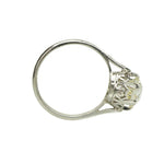 Platinum Edwardian Solitaire Engagement Ring - Gem Set Love