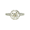 Platinum Edwardian Solitaire Engagement Ring - Gem Set Love