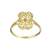 Lacy Platinum Beauty with Rose Cut Diamonds - Gem Set Love