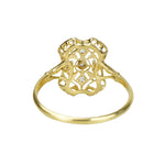 Lacy Platinum Beauty with Rose Cut Diamonds - Gem Set Love