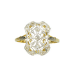 Lacy Platinum Beauty with Rose Cut Diamonds - Gem Set Love