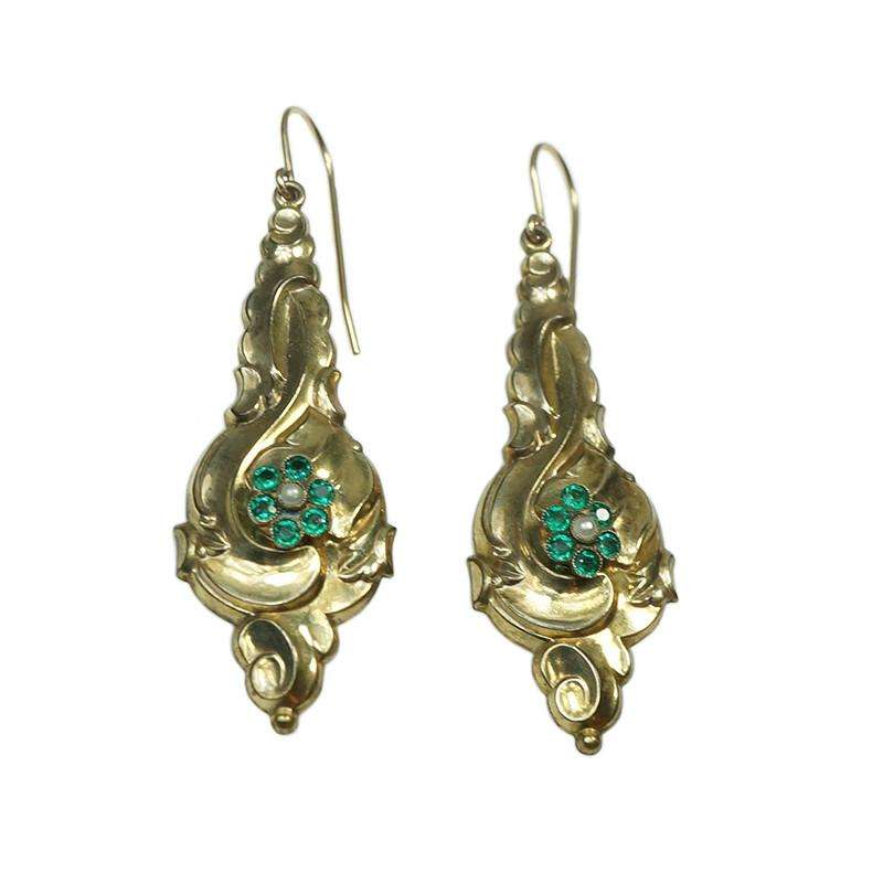 Early 1800's Repoussé Earrings