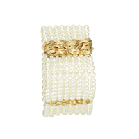 Luxurious Mid Century Cultured Pearl and 14k Gold Bracelet