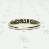 Tulip Detail White Gold & Diamond Wedding Band