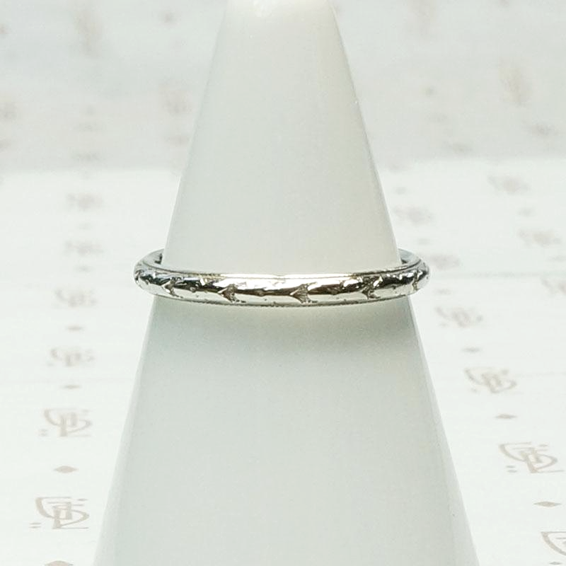 Cinderella Soft Floral Band in White Gold