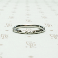 Cinderella Soft Floral Band in White Gold