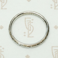 Cinderella Soft Floral Band in White Gold