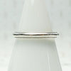 Vintage Half Round Platinum Band with Milgrain Edge