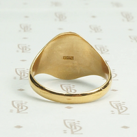 Decadent High Carat Gold Signet Ring