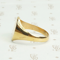 Decadent High Carat Gold Signet Ring