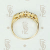 Romantic Edwardian Diamond and Sapphire Band