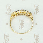 Romantic Edwardian Diamond and Sapphire Band