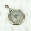Octagon shaped sterling silver elgin locket