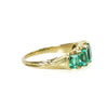 A Victorian Step Cut Emerald Band in 18k