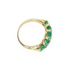 A Victorian Step Cut Emerald Band in 18k