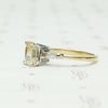 Classic and Unique Emerald Step Cut Diamond Ring