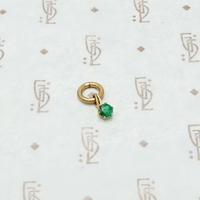 tiny emerald charm