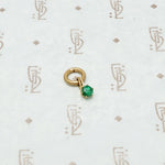 tiny emerald charm