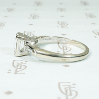 Elegant Emerald Cut Diamond Vintage Engagement Ring