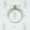 Elegant Emerald Cut Diamond Vintage Engagement Ring