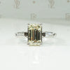 1940's Emerald Cut Diamond Engagement Ring