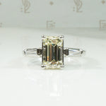 1940's Emerald Cut Diamond Engagement Ring