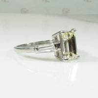 1940's Emerald Cut Diamond Engagement Ring
