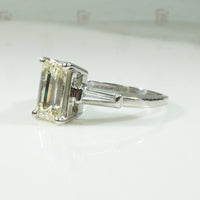 1940's Emerald Cut Diamond Engagement Ring