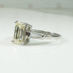1940's Emerald Cut Diamond Engagement Ring