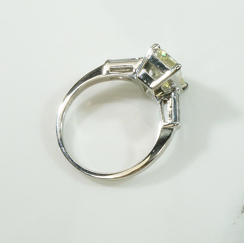 1940's Emerald Cut Diamond Engagement Ring