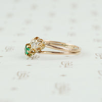 emerald and diamond ring