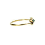 Edwardian 15ct Yellow Gold Emerald and Diamond Ring