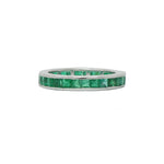 emerald plainum eternity band