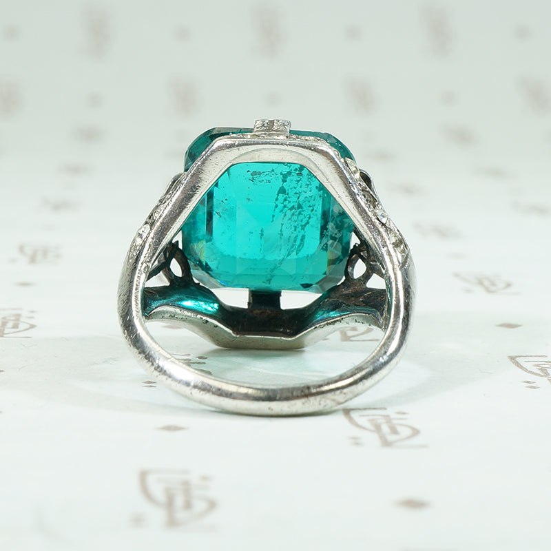 Edwardian Paste Emerald Ring