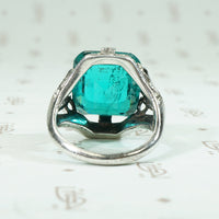 Edwardian Paste Emerald Ring