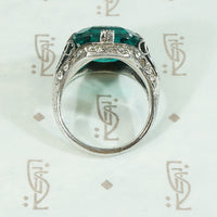 Edwardian Paste Emerald Ring