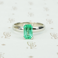 Emerald Platinum Solitaire by 720