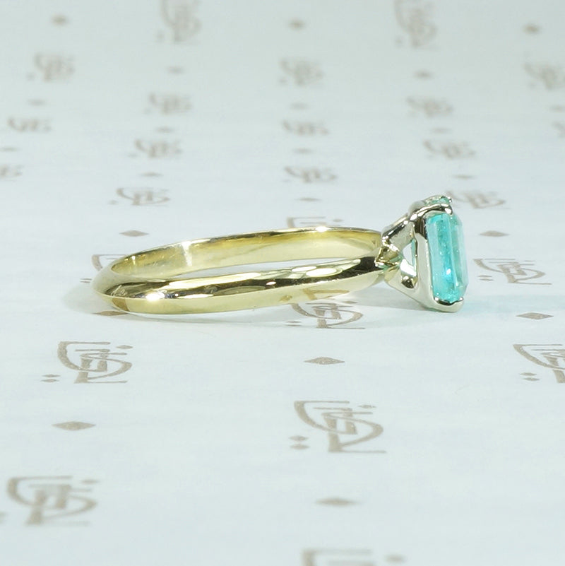 Emerald Cut Emerald Solitaire