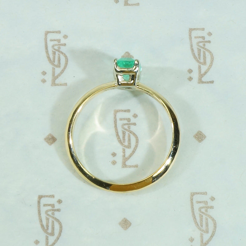 Emerald Cut Emerald Solitaire