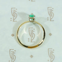 Emerald Cut Emerald Solitaire