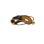 Vintage Enameled Copper Masqurade Mask